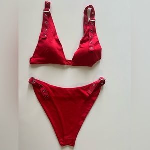 Red bathing suit bikini - worn once great condition